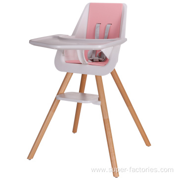 Wooden Baby High Chair In Good Quality